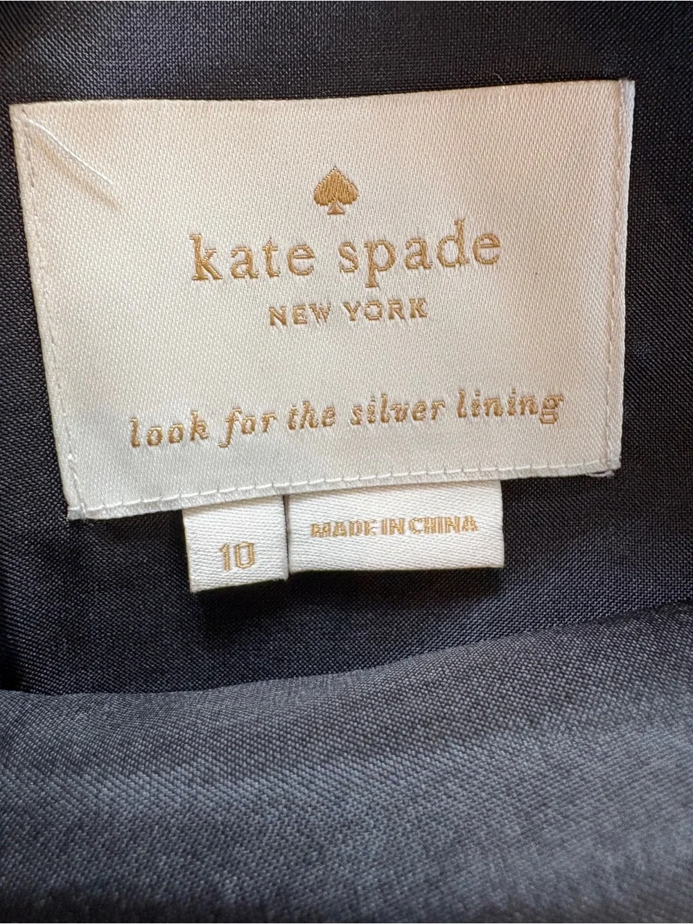 Kate Spade New York V-Back Structured Sleeveless Black Cocktail Dress Size 10